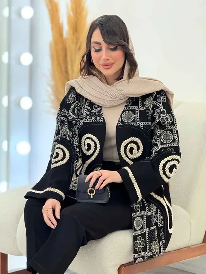 مانتو جلو باز یاسمین