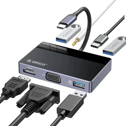 هاب تایپ سی اوریکو ORICO مدل DM-7TS با 7 پورت