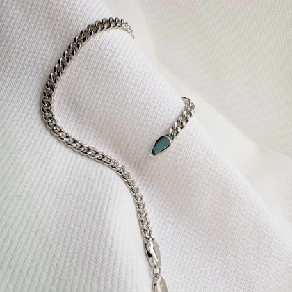 دستبند ژوپینگ طرح کارتیه (کوبان) نقره‌ای | آبکاری رادیوم و رنگ ثابت