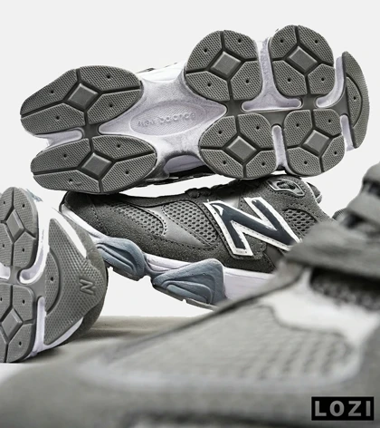 کفش کتانی زنانه و مردانه خاکستری NEW BALANCE 9060