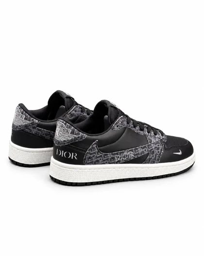 کفش کتانی مردانه مدل نایکی ترویس دیور مشکی طوسی Nike travis