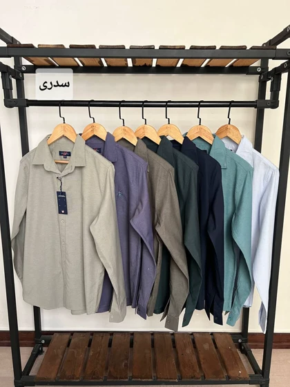 پیراهن ساده آستین بلند پنبه 2475