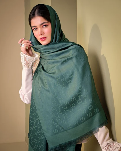 شال ابریشم ژاکارد گوچی