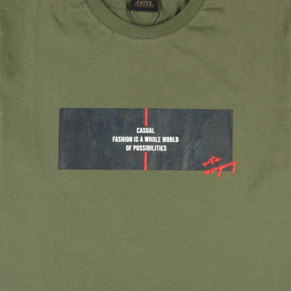 تیشرت آستین کوتاه چاپی مردانه اگزیت مدل 75188160