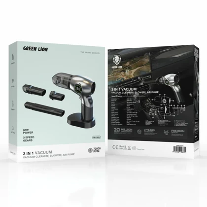 جارو برقی گرین لاین مدل GB-196X ظرفیت 2000 میلی آمپر ساعت