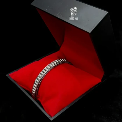 دستبندنقره مردانه کدdm1006