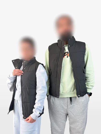 پافر زنانه شمعی جلو دکمه