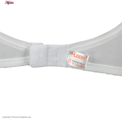 سوتین زنانه سه تکه نخی لاکرا مدل بدون فنر سفید لین کد 4680-419