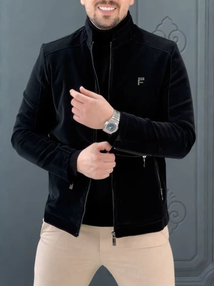 کت چرم 6319 مشکی