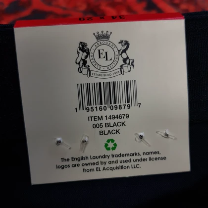 شلوار کتان راسته کلاسیک مردانه English laundry کد 306