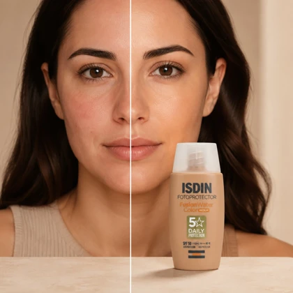 ضدآفتاب رنگی ایزدین فیوژن واتر مدیوم SPF50