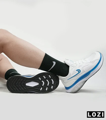 کفش کتانی مردانه سفید آبی Nike air max pluse