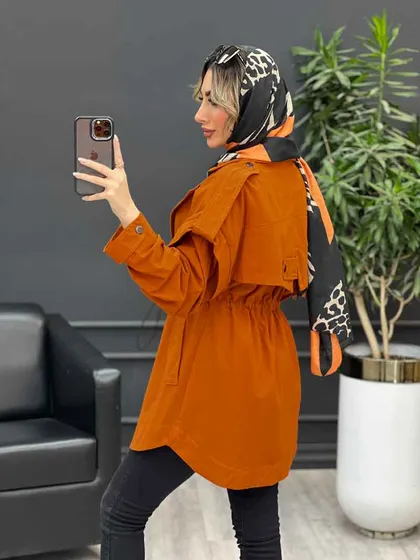مانتو لینن کمر گت سر شانه پاگن