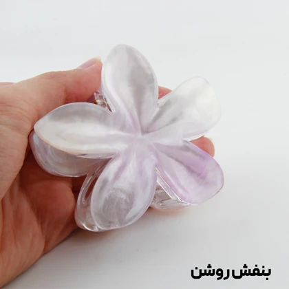 کلیپس دخترانه مدل پلومریا دو رنگ آبرنگی