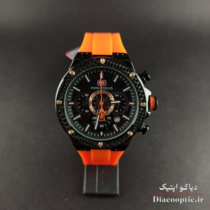 ساعت مچی مردانه اورجینال موتور ژاپنی برند مینی فوکوس سه موتور مدل Mf0468G.02 بند رابر