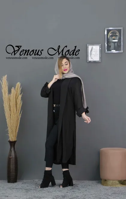 مانتو کراش آستین بنددار