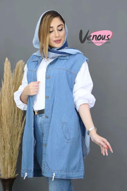 مانتو جین دو تیکه