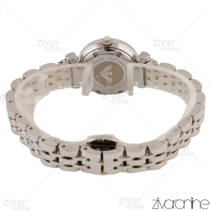 ساعت امپریو آرمانی زنانه نقره ای صفحه نگین‌دار 105789