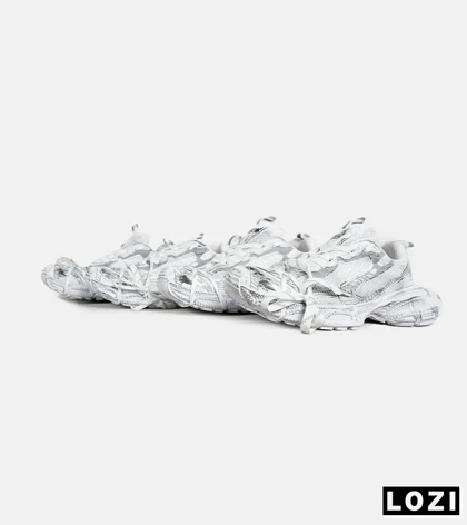 کفش کتانی مردانه و زنانه سفید طوسی Balenciaga 3XL مدل 7273