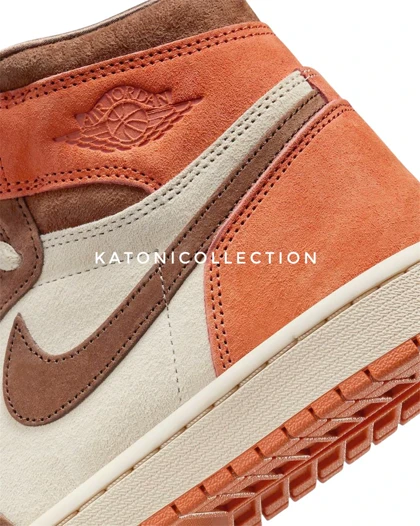کتانی ویتنامی نایک ایر جردن وان داستد کلی Nike Air Jordan 1 High dusted clay