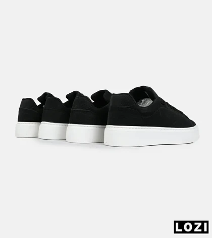 کفش کژوال مردانه چرمی مشکی سفید ZARA مدل 7372
