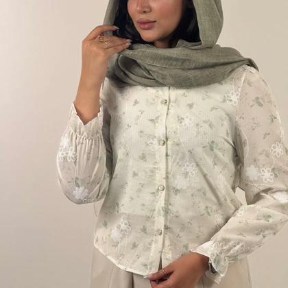 شومیز لمه گل‌دار