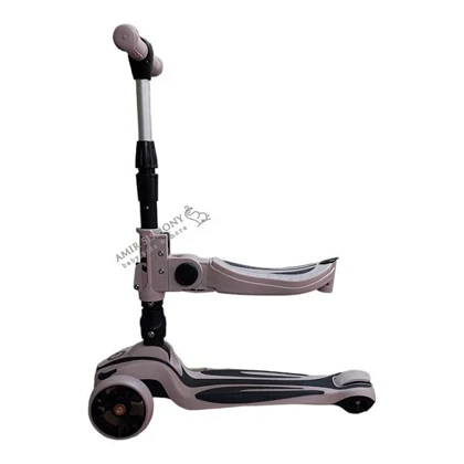 اسکوتر صورتی کیکابو مدل ماکانی kikkaboo roadstea 4in1