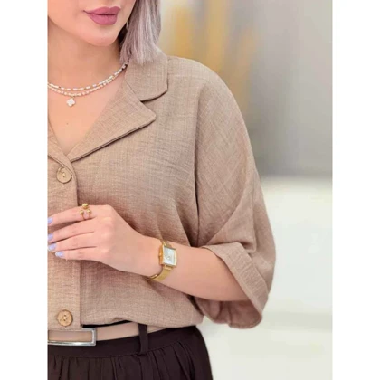 شومیز پانچ شاین آستین پاکتی