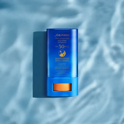 استیک ضد آفتاب محافظ شیسیدو Shiseido مدل SynchroShield SPF 50+ حجم 20 گرم مناسب پوست حساس