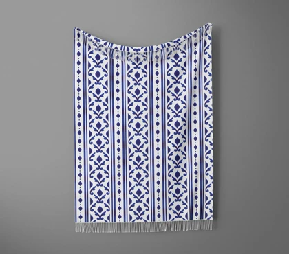 شال مبل ریش دار sofa shawl 137