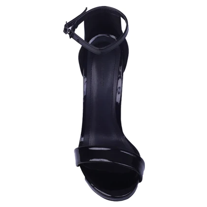 کفش پاشنه‌بلند مدل لودشکا مشکی ورنی کد 1763