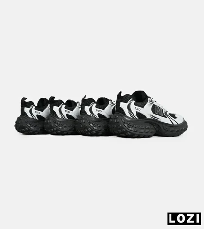 کفش کتانی مردانه و زنانه سفید مشکی NEW BALANCE 530 V02