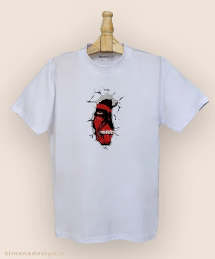 تیشرت مردانه و زنانه طرح اتک آن تایتان 927