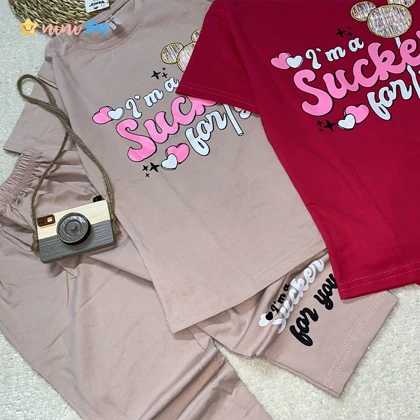 تیشرت ساپورت دخترانه مدل میکی آبنباتی 5 تا 15 سال