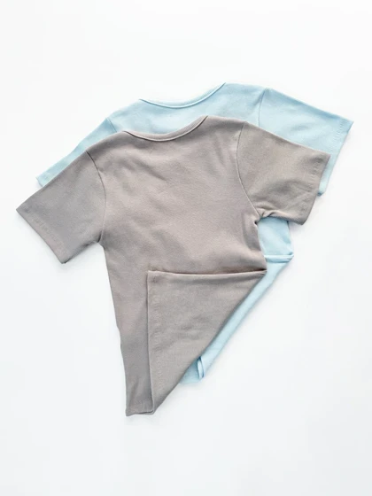 کراپ تاپ کبریتی آستین نصفه ساده