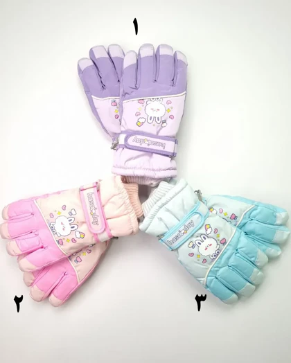 دستکش بچه‌گانه شمعی ضدآب توکرکی طرح برفی