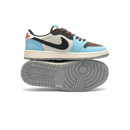 کفش کتانی ایر جردن تراویس اسکات بی ام آبی کد 294854