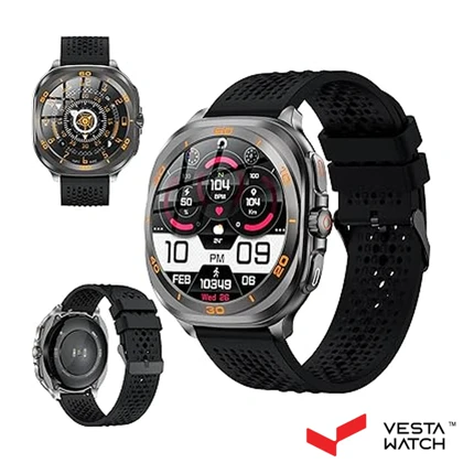 ساعت مچی هوشمند سوئیس میلیتاری SWISS MILITARY مدل SM-WCH-DOM7-GUNF-BLKS