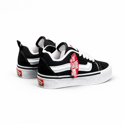 کفش کتانی زنانه و مردانه و بزرگ پا مدل ونس اولداسکول کنو مشکی Vans oldskool Knu