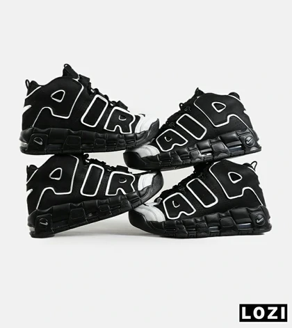 کفش کتانی مردانه و زنانه مشکی سفید NIKE Air More Uptempo '96