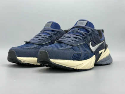 کتانی نایکی وی 2 کی ران اشبالت سرمه ای کرم/Nike v2k