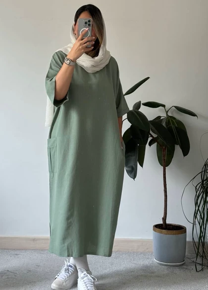 مانتو کفتان لینن مهتاب