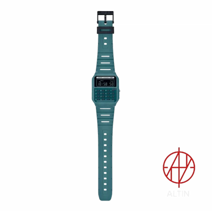 ساعت مچی دیجیتال کاسیو Casio مدل CA-53WB-3BDF اورجینال با ماشین‌حساب (رنگ سبز یشمی)