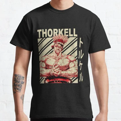 تیشرت حماسه وینلند تیشرت Vinland Saga طرح Thorkell the Tall - Vintage Art