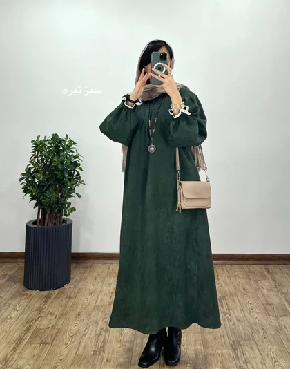 پیراهن مانتویی پاییزه رایلی