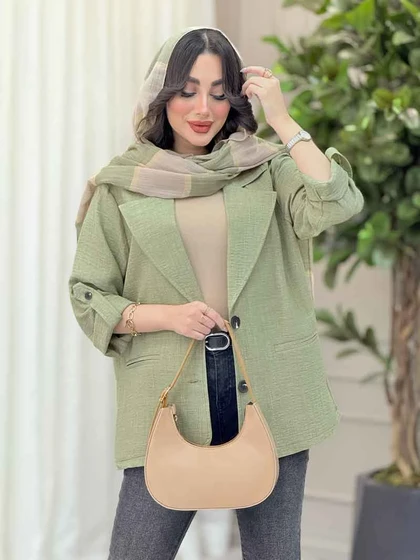 مانتو دو دکمه فرانک