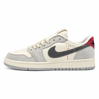 کفش و کتانی مردانه مدل نایک ترویس NIKE TRAVIS رنگ کرم طوسی کد 30250