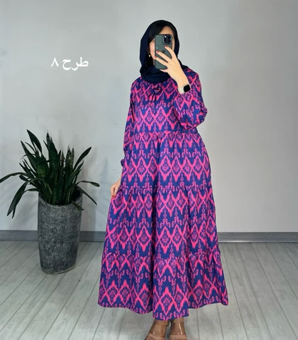 پیراهن طرحدار مزونی 62