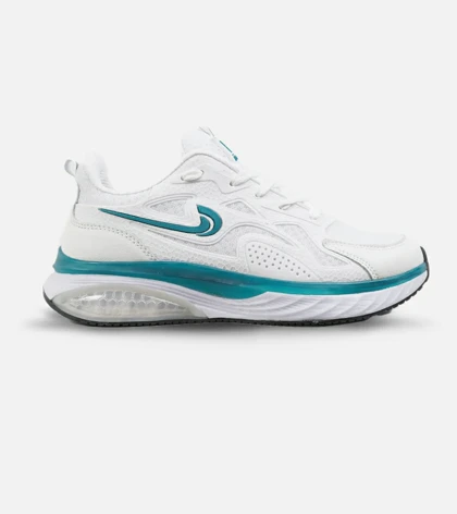 کفش کتانی مردانه سفید آبی Nike air max pluse