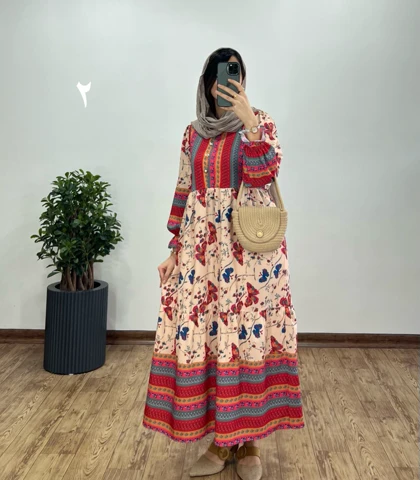پیراهن بلند پروانه